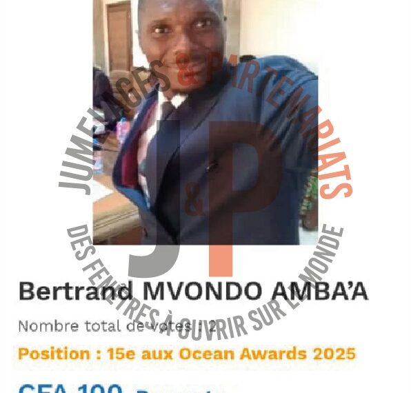Océan Awards : Bertrand Mvondo, président de l’AESF nominé pour son engagement solidaire