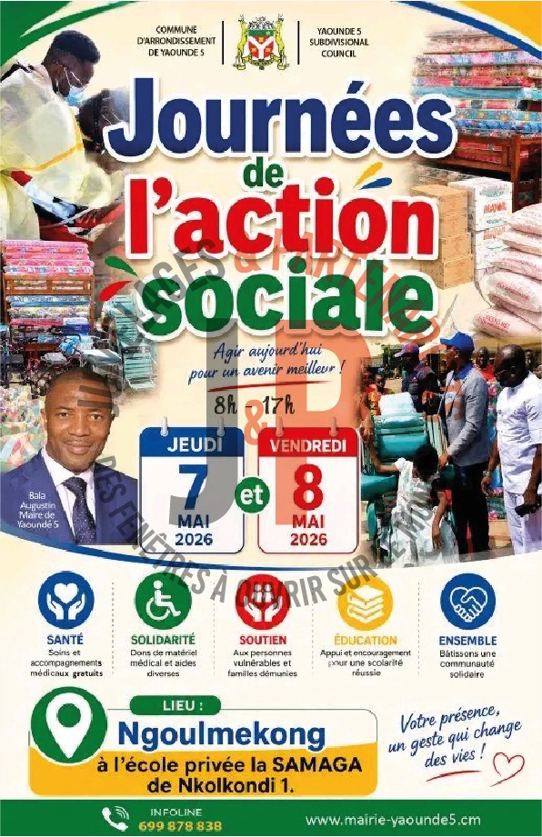 Yaoundé 5 : Les Journées de l’Action Sociale reviennent pour une 4e édition au service des…